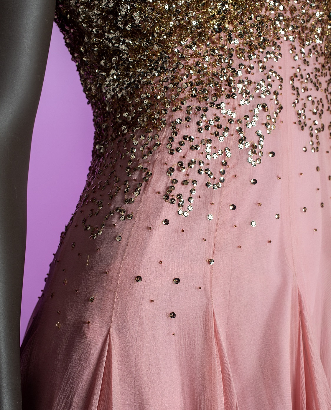 Sequin dress details