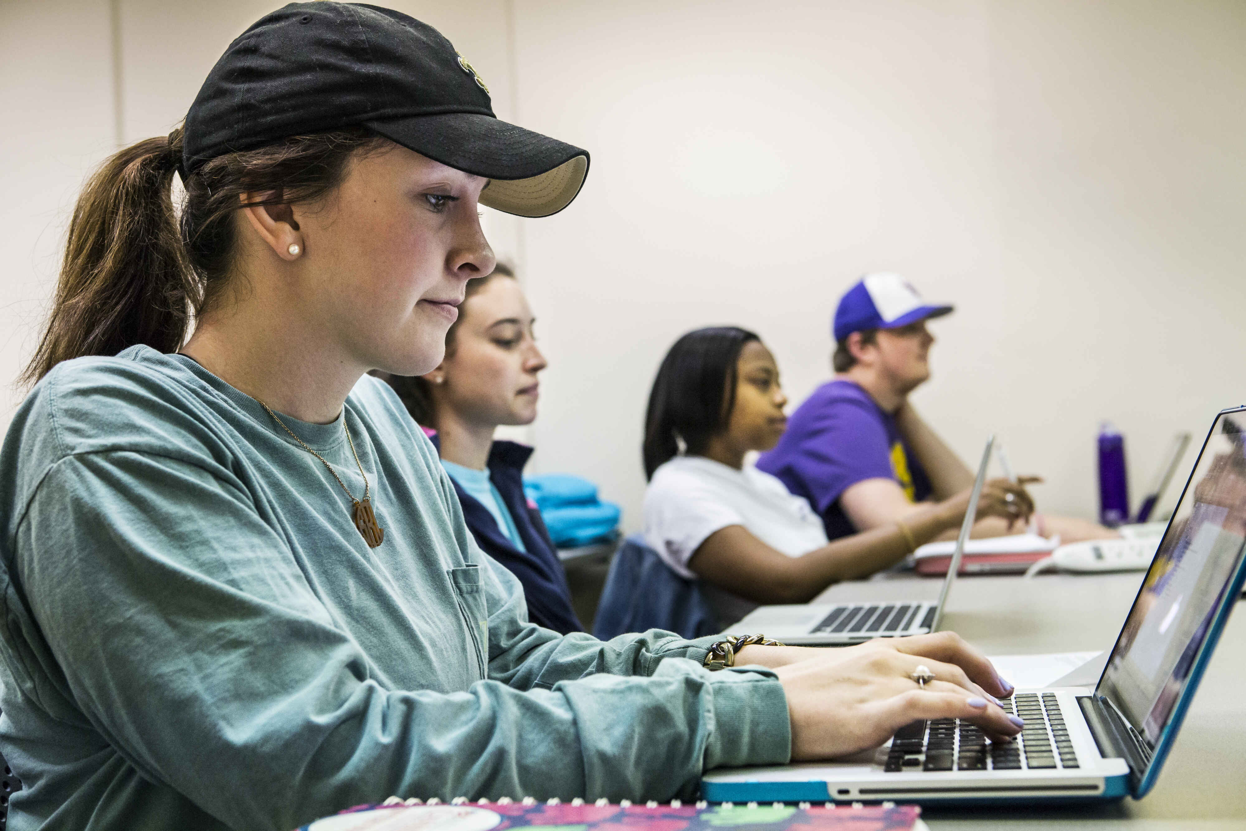 student on laptop