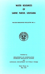 Water resources Sabine Parish, 1963