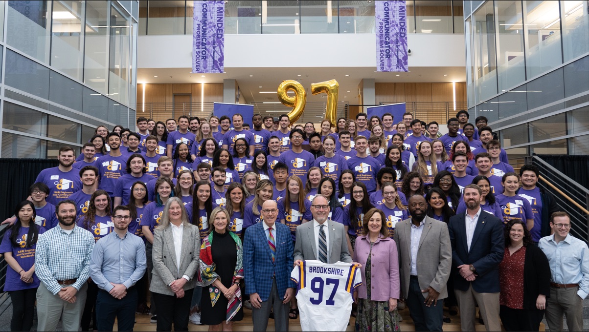 Brookshire family with Brookshire Scholars