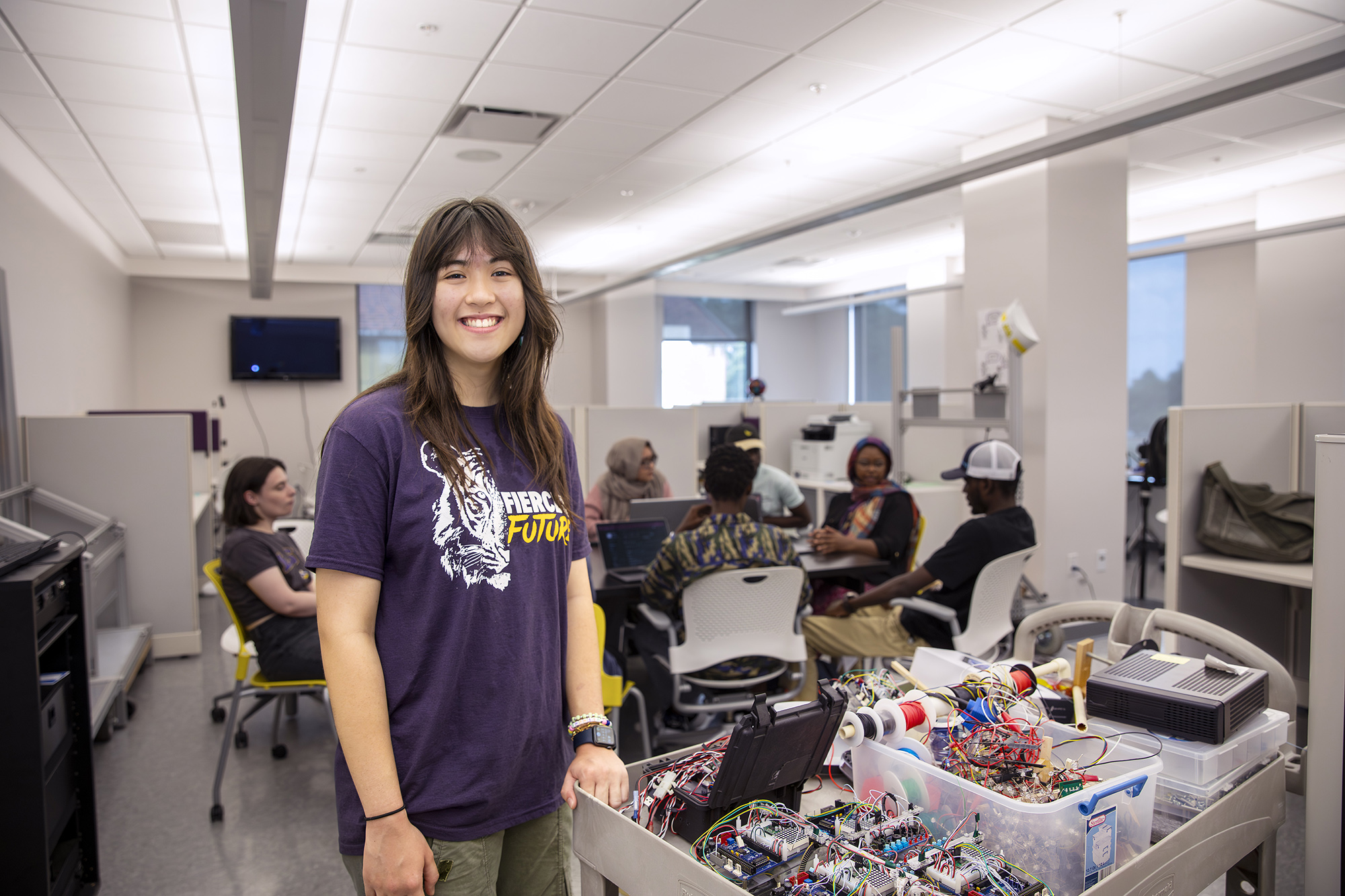 Kaitlyn Smith in LSU lab